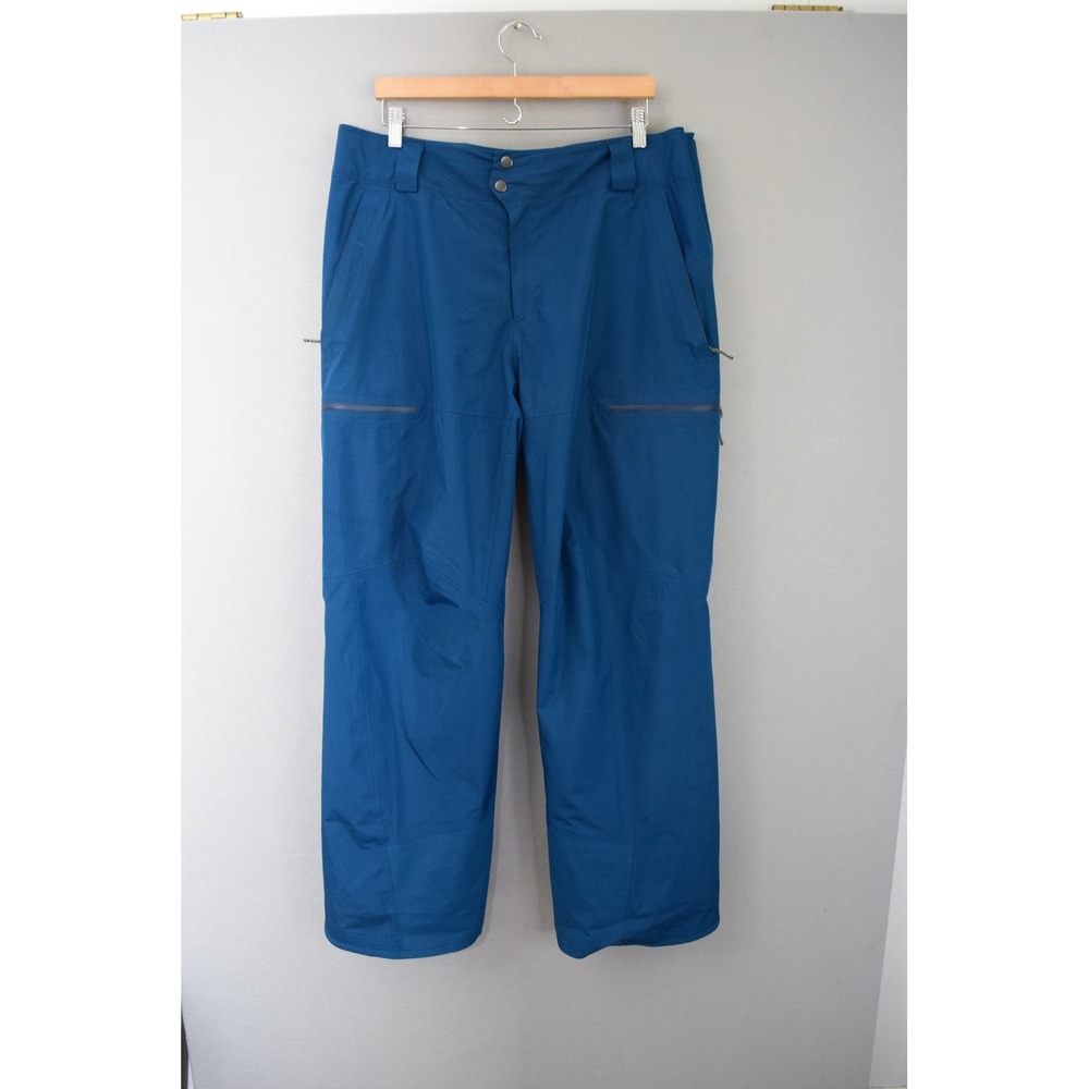 Patagonia Powder Town Pants XL Blue H2No RECCO Waterproof Ski Snowboard Mens